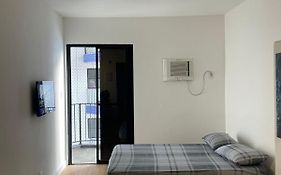 Flat perto da praia com piscina na cobertura